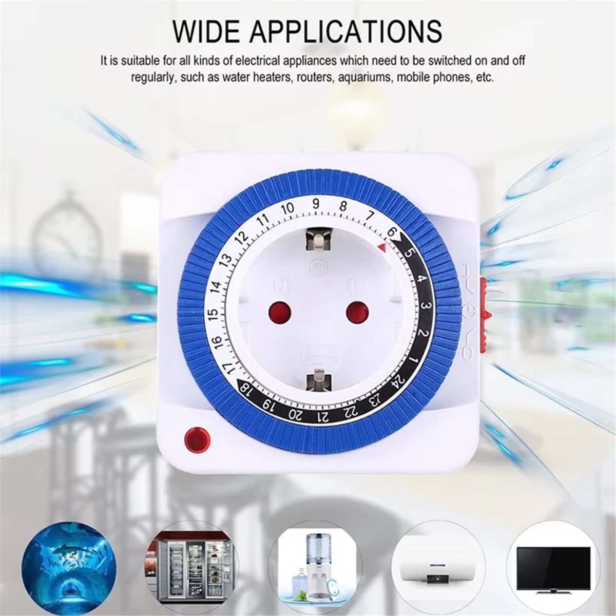 EU 24 Hours Timer Switch Timer - огляд і ціна Smart Socket With Timer Countdown