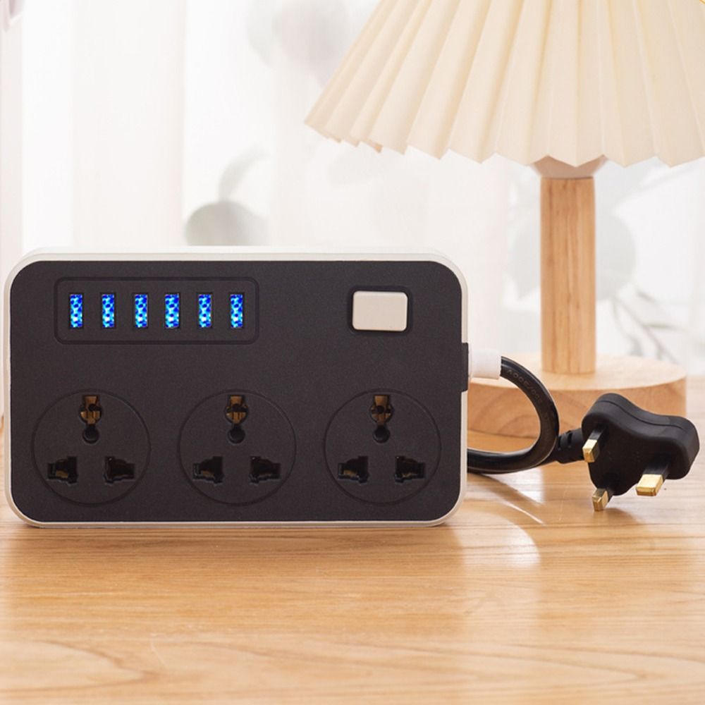 UK EU US Outlet Power Strip 2m - огляд і ціна Smart Plug Surge Protector
