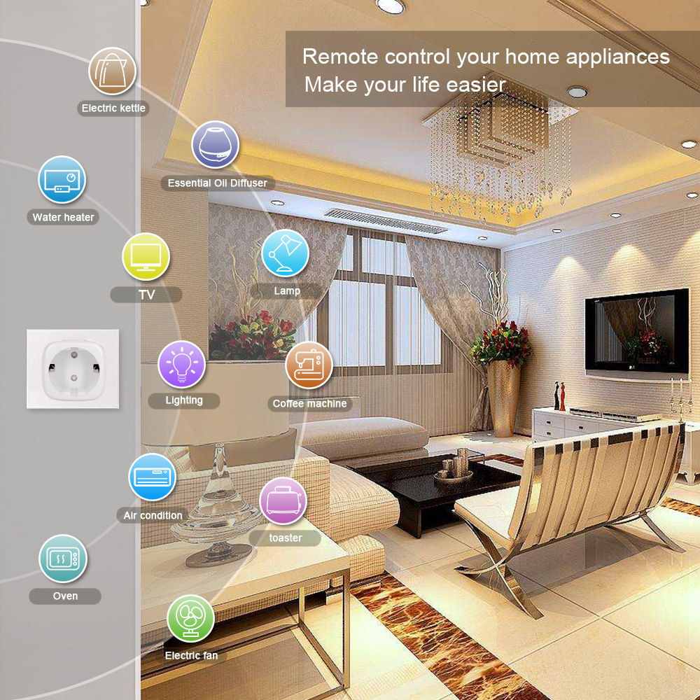 Tuya Wifi Smart Plug Smart Hom - огляд і ціна Smart Plug Surge Protector