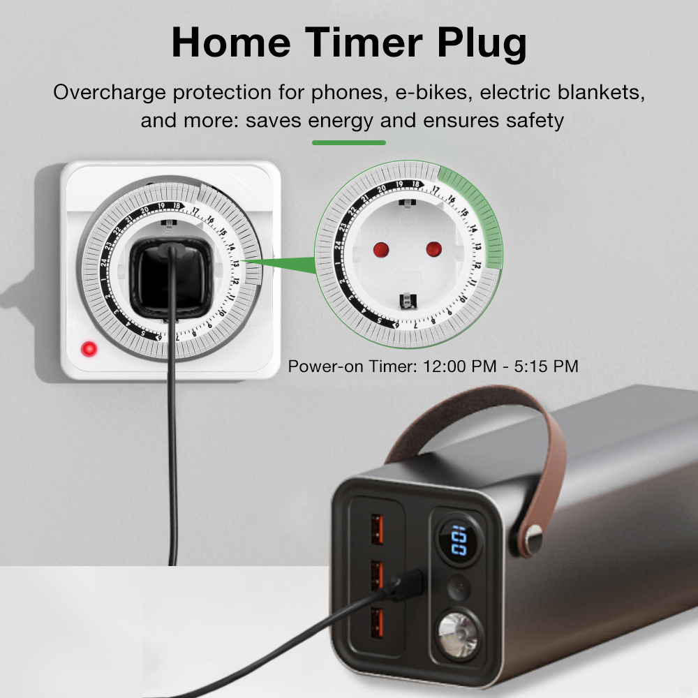 24H Mechanical Timer Switch wi - огляд і ціна Smart Socket With Timer Countdown
